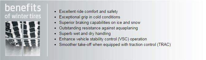 Benefits of Winter Tires Benefits of Winter Tires