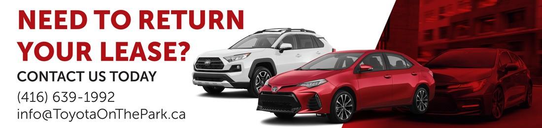 Lease Return Toyota On The Park